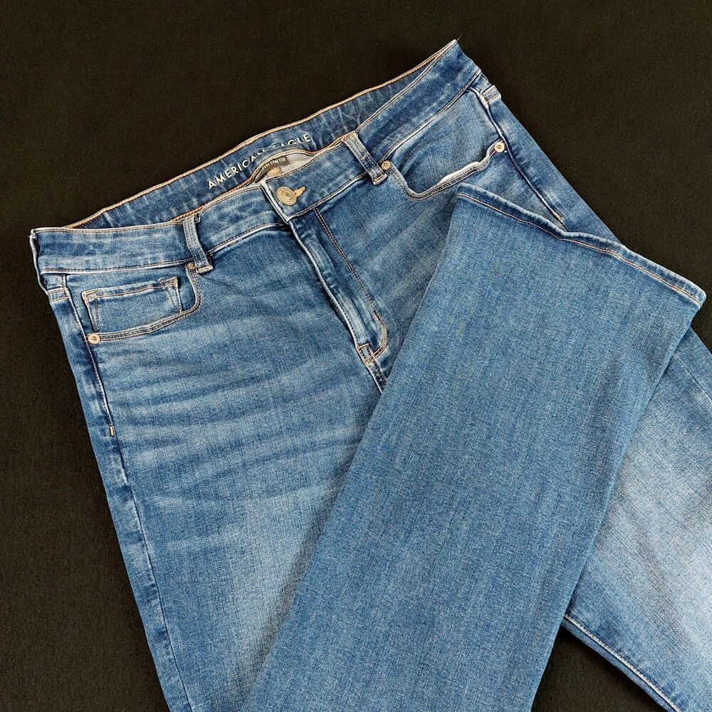 American Eagle Hi-Rise Skinny Kick Next Level Stretch Jean Women 16Short (35x29)